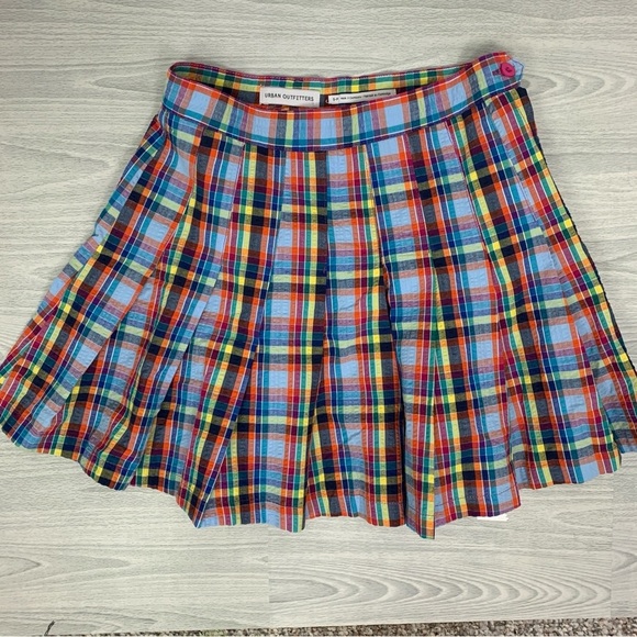 Urban Outfitters Katie Plaid Pleated Mini Skirt - Picture 5 of 9